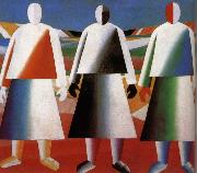 Kasimir Malevich Women in the farm painting
